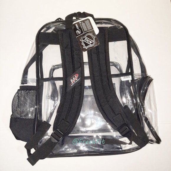 🆕Pittsburgh Penguins Hockey Logo Clear Backpack - Picture 9 of 10